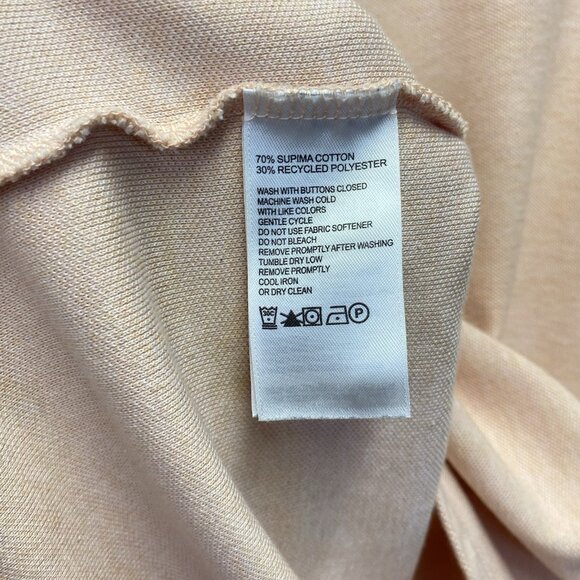 Tommy Bahama Island Zone Polo Shirt Mens XXL Salmon Patterned Collar & Cuffs - Picture 5 of 12